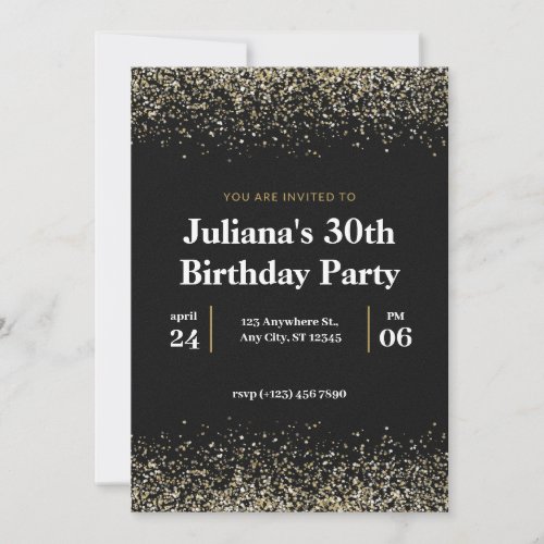 Making 30 look good elegant silver birthday invitation