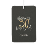 Making 30 look good gold birthday celebration iPad