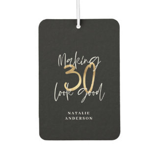 Making 30 look good gold birthday celebration iPad Air Freshener