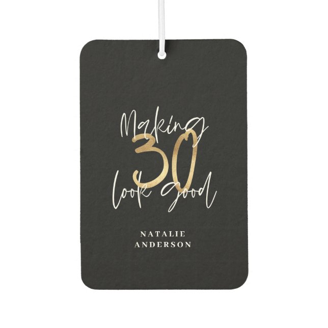 Making 30 look good gold birthday celebration iPad Air Freshener (Front)
