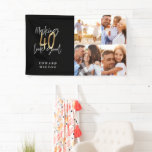 making 40 look good black and gold multi photo banner<br><div class="desc">multi photo design,  black and gold,  making 40 look good, </div>