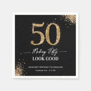 Making 50 Look Good Birthday Napkins