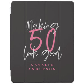 Making 50 look good colorful birthday celebration iPad smart cover