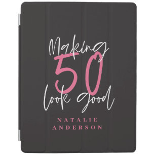 Making 50 look good colorful birthday celebration iPad smart cover