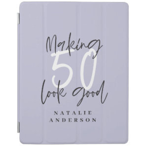 Making 50 look good colorful birthday celebration iPad smart cover
