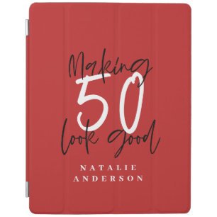 Making 50 look good colorful birthday celebration iPad smart cover