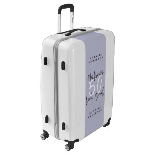 Making 50 look good colorful birthday luggage