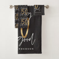 Making 50 look good gold birthday celebration