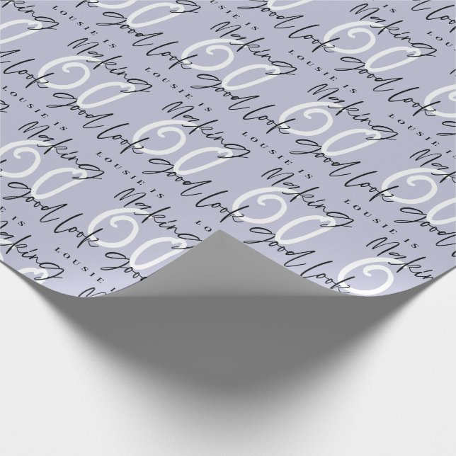 Making 60 look good birthday gift wrap (Corner)