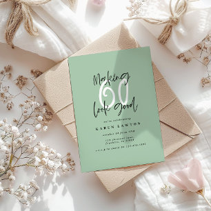 Making 60 look good colorful sage green birthday