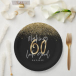 Making 60 look good gold Birthday party Paper Plates<br><div class="desc">Making 60 look good gold effect Birthday party paper plates. Modern graphic party design.</div>