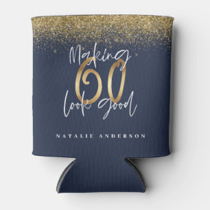 Making 60 look good gold glitter birthday can cool cooler