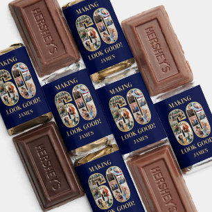Making 60 Look Good Photo Collage 60th Birthday Hershey's Miniatures