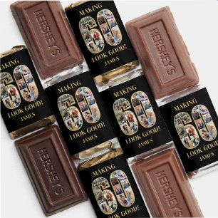 Making 60 Look Good Photo Collage 60th Birthday Hershey's Miniatures