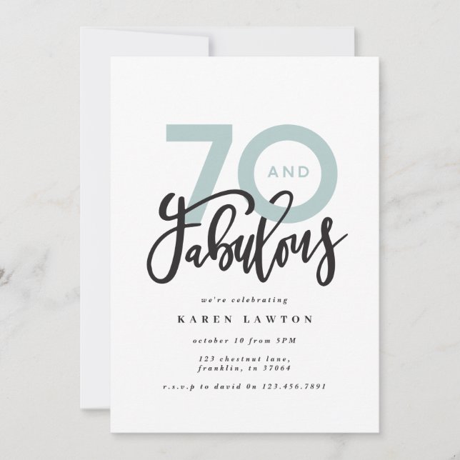 Making 70 look good modern birthday (Front)