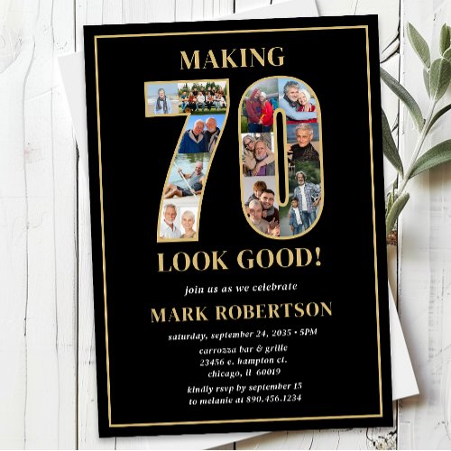 Making 70 Look Good Photo Birthday