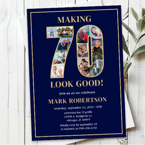 Making 70 Look Good Photo Birthday