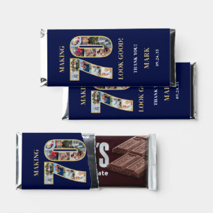 Making 70 Look Good Photo Collage 70th Birthday Hershey Bar Favors