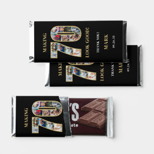 Making 70 Look Good Photo Collage 70th Birthday Hershey Bar Favors