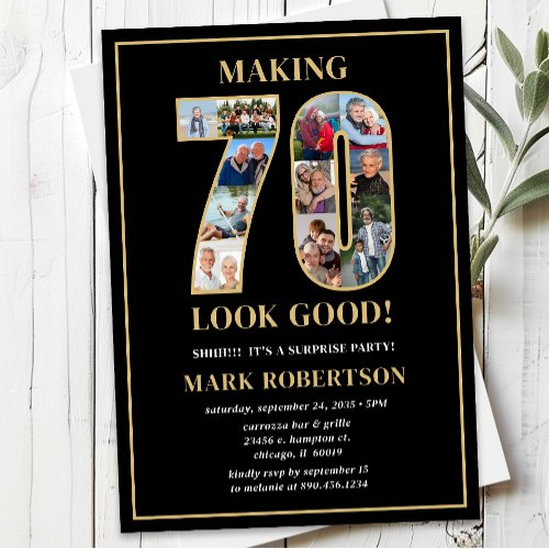 Making 70 Look Good Photo Surprise Birthday