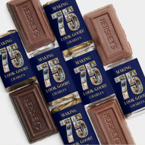 Making 75 Look Good Photo Collage 75th Birthday Hershey's Miniatures