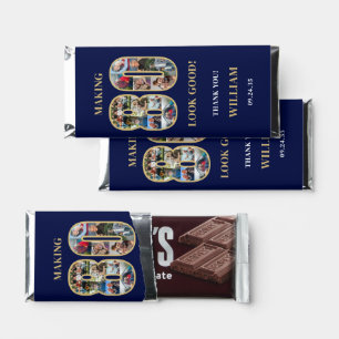 Making 80 Look Good Photo Collage 80th Birthday Hershey Bar Favors