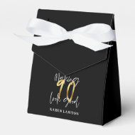 Making 90 look good gold birthday favor box