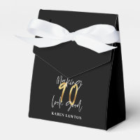 Making 90 look good gold birthday favor box