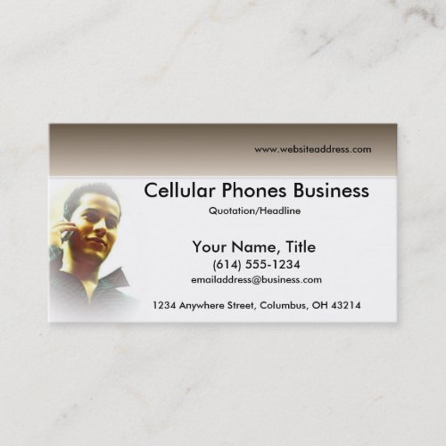 Making a Call CellularWireless Business Cards