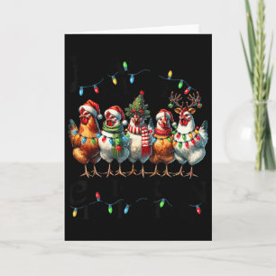 Making A List Chicken It Twice Christmas Xmas Chic Card