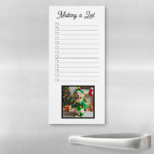Making a List Custom Photo Pet Holiday Checklist
