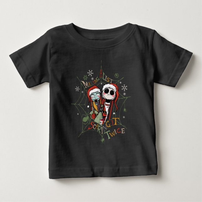 Making A List Scaring it Twice Baby T-Shirt (Front)