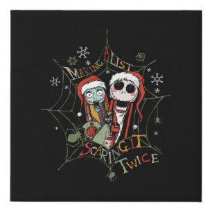 Making A List Scaring it Twice Faux Canvas Print