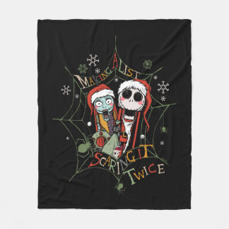 Making A List Scaring it Twice Fleece Blanket