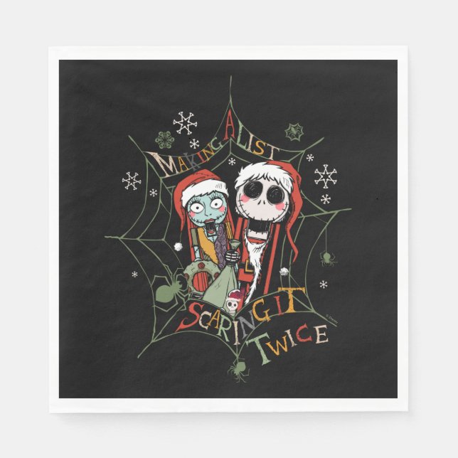 Making A List Scaring it Twice Napkins (Front)