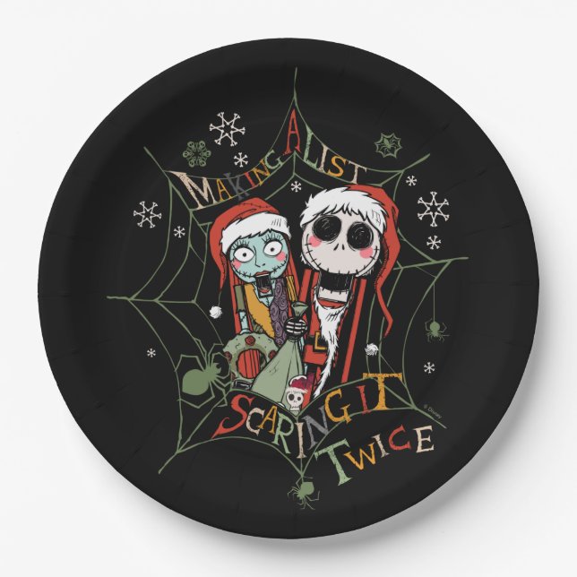 Making A List Scaring it Twice Paper Plates (Front)