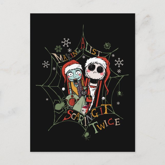 Making A List Scaring it Twice Postcard (Front)