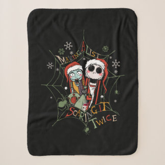 Making A List Scaring it Twice Sherpa Blanket