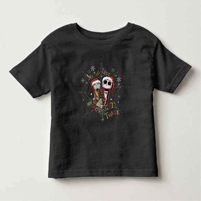 Making A List Scaring it Twice Toddler T-shirt (Front)