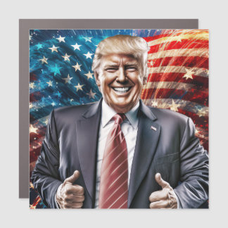 Making America Great Again - President Trump Car Magnet