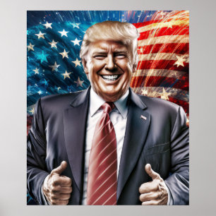 Making America Great Again - President Trump   Poster