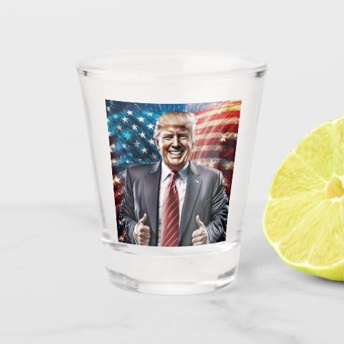 Making America Great Again _ President Trump   Shot Glass