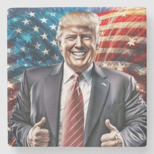Making America Great Again _ President Trump    Stone Coaster