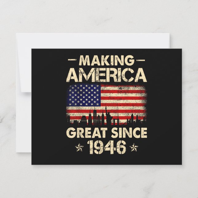 Making America Great Since 1946 Retro 76th Birthda (Front)