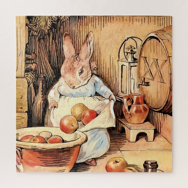 “Making Apple Cider” by Beatrix Potter Jigsaw Puzzle (Vertical)
