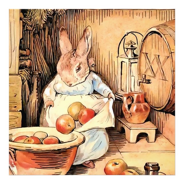 “Making Apple Cider” by Beatrix Potter Photo Print (Front)