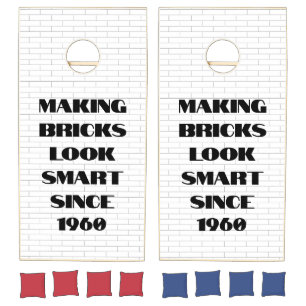 Making Bricks Look Smart Since… Cornhole Set