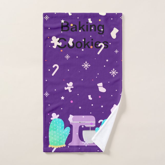 Making Christmas Cookies Hand Towel (Hand Towel)