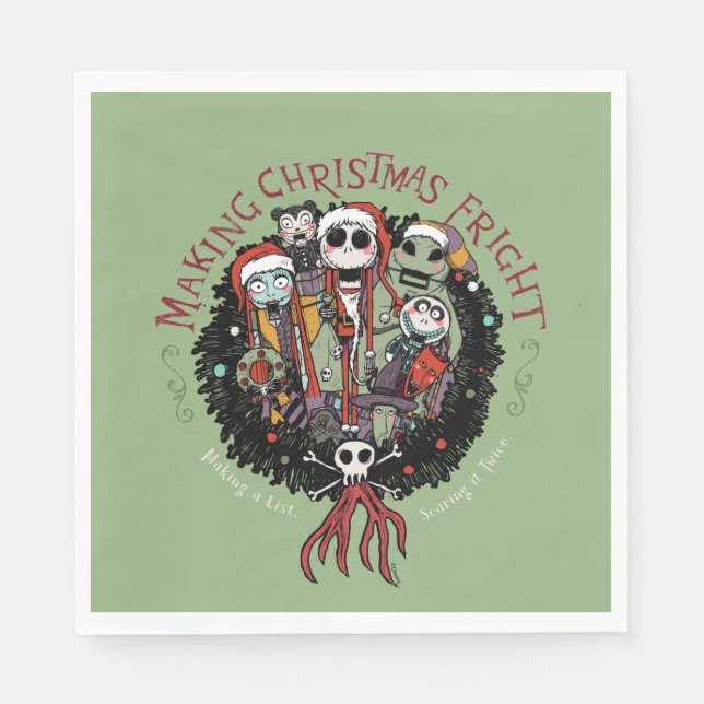 Making Christmas Fright Nutcrackers Napkins (Front)