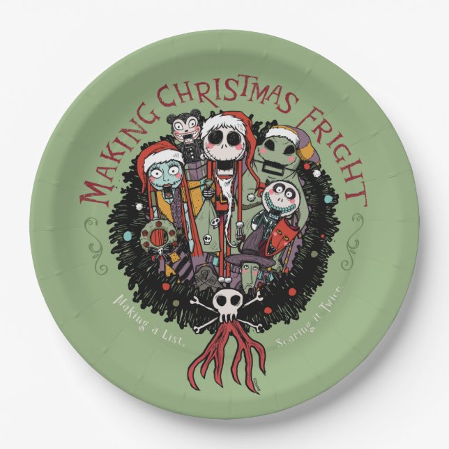 Making Christmas Fright Nutcrackers Paper Plates (Front)